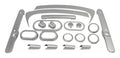 FITS 2007-2010 JEEP WRANGLER JK 2 DOOR COMPLETE BRUSHED SILVER INTERIOR TRIM KIT0