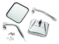 FIT 87-95 WRANGLER 76-83 CJ5 76-86 CJ7 81-86 CJ8 STAINLESS STEEL DOOR MIRROR SET0