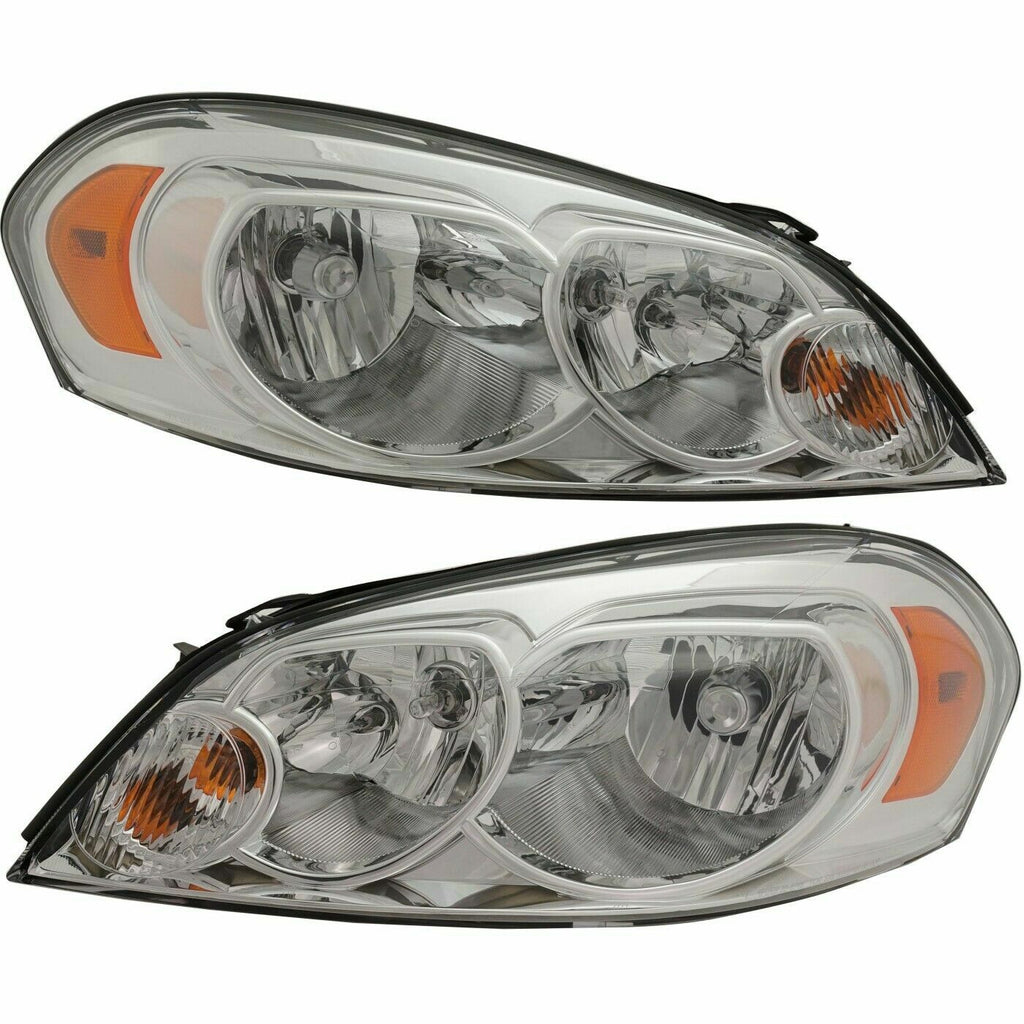 FITS 2006-2013 CHEVROLET IMPALA HALOGEN COMBINATION HEADLIGHT LAMP ASSEMBLY SET0