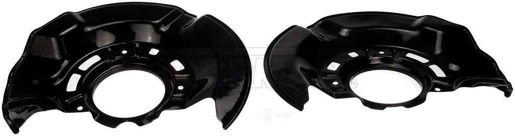 FITS 09-13 COROLLA USA BUILT MATRIX PAIR OF FRONT BRAKE DUST BACKING PLATES4
