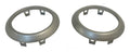 FITS 2007-2010 WRANGLER SET OF 2 DASH HEATER A/C BRUSHED SILVER HVAC VENT TRIM0