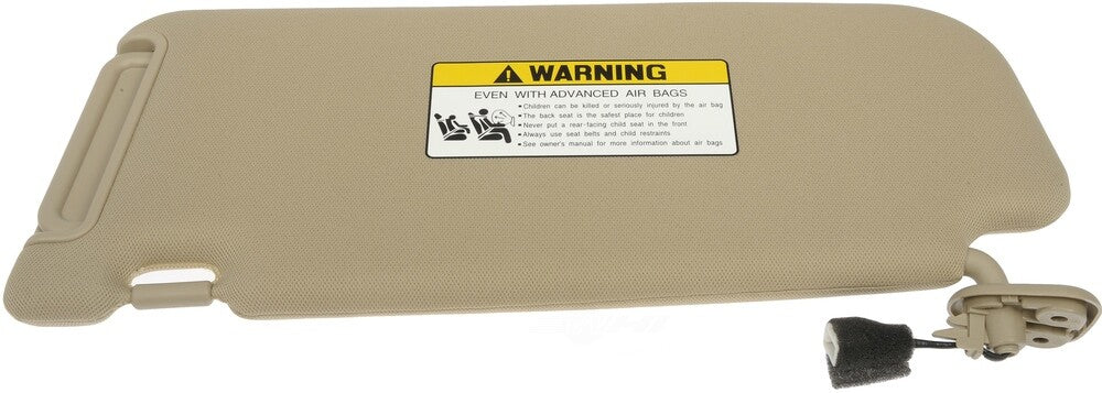 FITS 2006-2009 SANTA FE WITHOUT SUNROOF PASSENGER CLOTHE BEIGE TAN SUN VISOR2