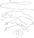 01-02 RAM 2500 EXT CAB 4WD 4-W/ABS 78BED R DISC DANA 80 STAINLESS BRAKE LINE KIT0