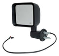 FITS 2015-2018 WRANGLER DRIVER LEFT BLACK TEXTURED POWER HEATED DOOR MIRROR0