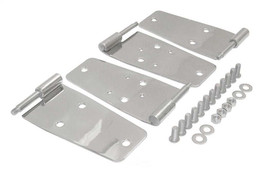 FITS 87-93 WRANGLER 76-86 CJ7 81-86 CJ8 POLISHED STAINLESS STEEL DOOR HINGE SET0