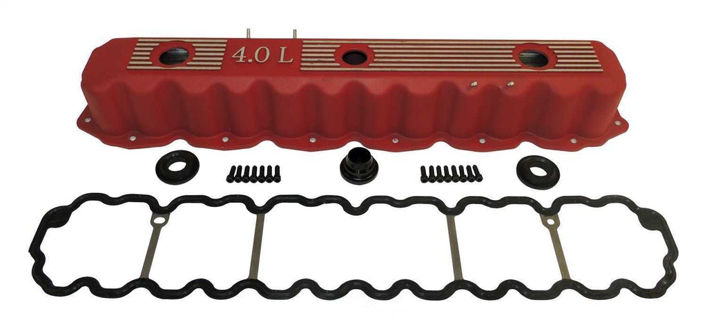 FITS 93-04 WRANGLER 93-04 CHEROKEE 93-98 GRAND CHEROKEE 4.0L RED VALVE COVER KIT0