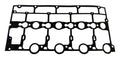 02-04 LIBERTY 2.5L 03-07 2.8L DIESEL 01-05 MINIVAN EUROPE 2.8 VALVE COVER GASKET0