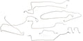03-04 SIERRA SILVERADO 1500 REG CAB 4WD 78 IN BED STAINLESS STEEL BRAKE LINE KIT0