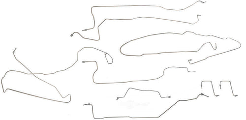 03-04 SIERRA SILVERADO 1500 REG CAB 4WD 78 IN BED STAINLESS STEEL BRAKE LINE KIT0