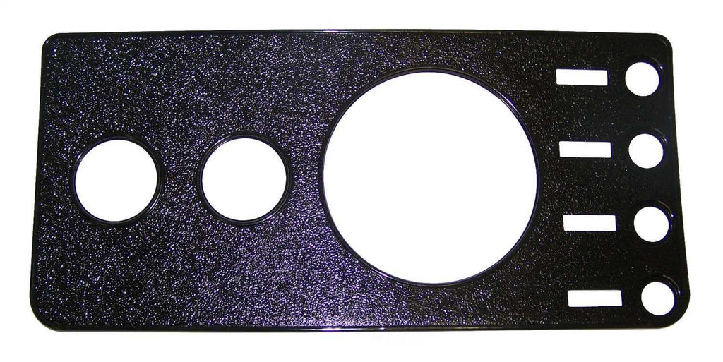 FITS 76-86 JEEP CJ5 CJ7 CJ8 BLACK DASH BOARD CLUSTER OVERLAY WO/RADIO OPENING0